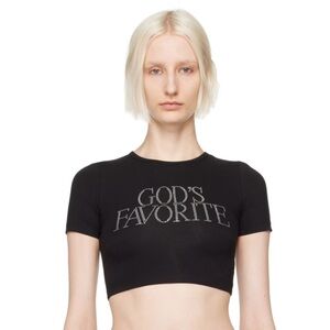 God’s Favorite Rhinestone Praying Crop Top